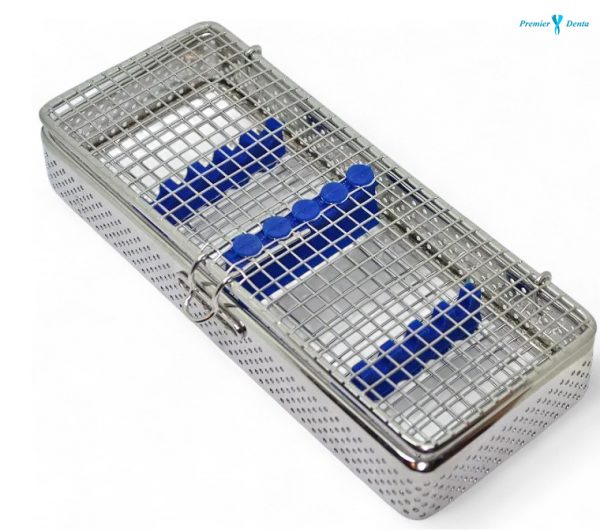 Caseta sterilizare din sarma cu suport silicon