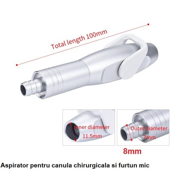 Maner cu valva pentru aspiratie chirurgicala adaptor aspirator