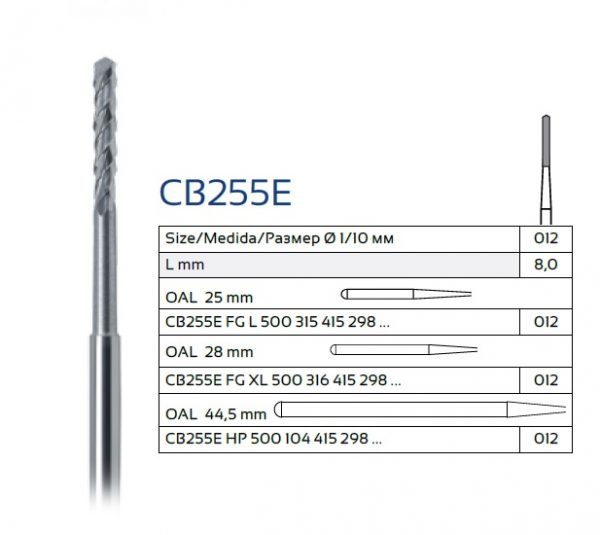 Freza chirurgicala pentru turbina 1.2mm CB255E Lindemann Verdent