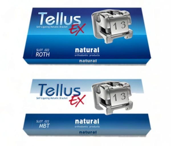 Bracket-i autoligaturanti metalici Tellus natural USA