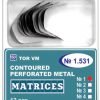 Matrici metalice conturate cu perforatii tip IVORY 1531 12 buc