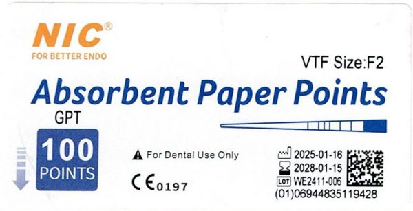 Conuri de hartie F1-F3 compatibile ProTaper