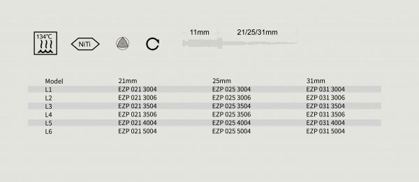 Ace endo EZ LARGE NIC 30-50 25mm