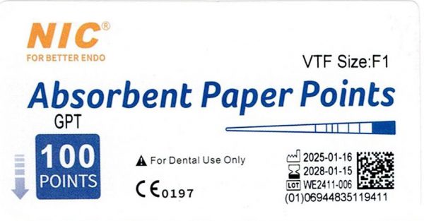 Conuri de hartie F1-F3 compatibile ProTaper