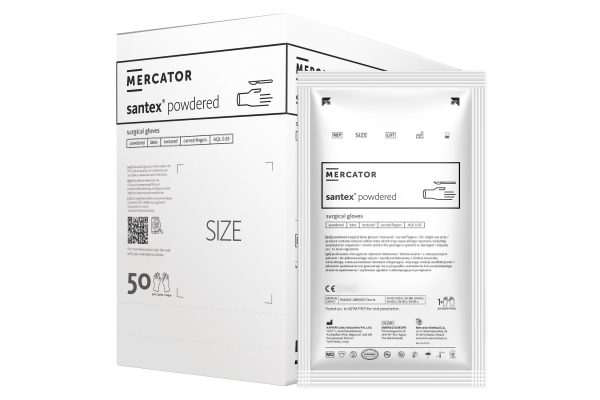 Manusi chirurgicale sterile latex pudrate Santex