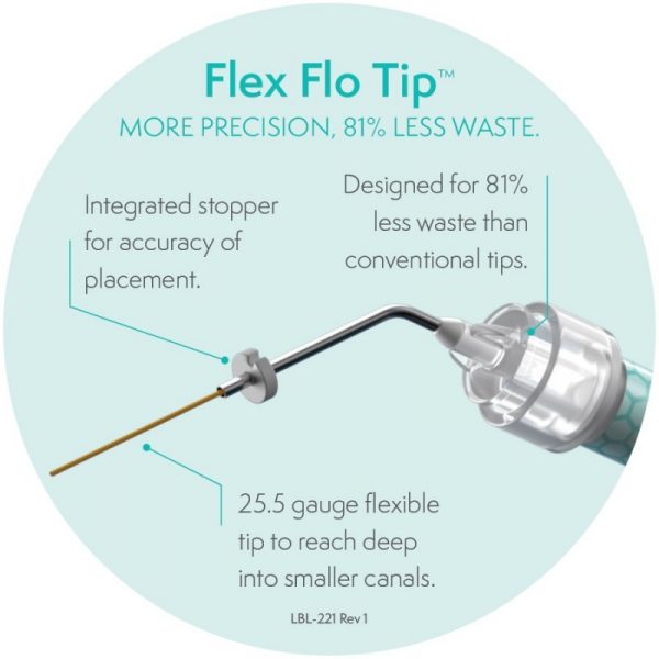 NeoSEALER Flo SET bioceramic sealer endodontic seringa 2.2 g cu varfuri FlexFlo