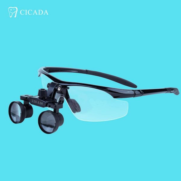 Ochelari cu lupe 2.5X cu iluminare LED